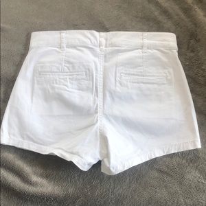 Express white midrise shorts